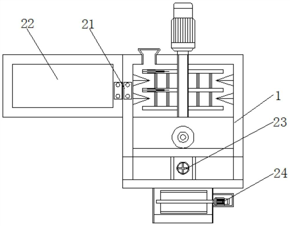 A crushing, melting and extruding integrated equipment for plastic production