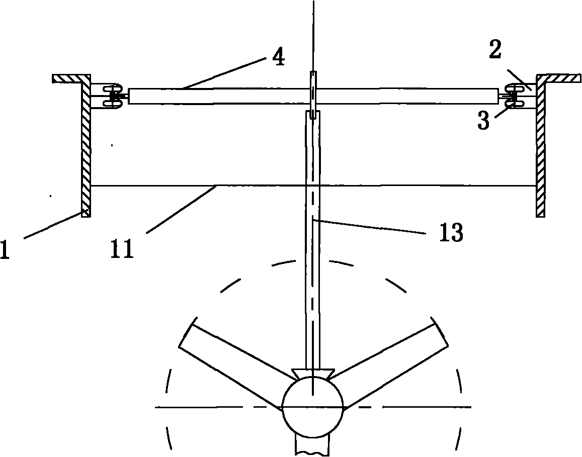 Device for testing performance of tidal flow energy conversion device through relative movement thereof