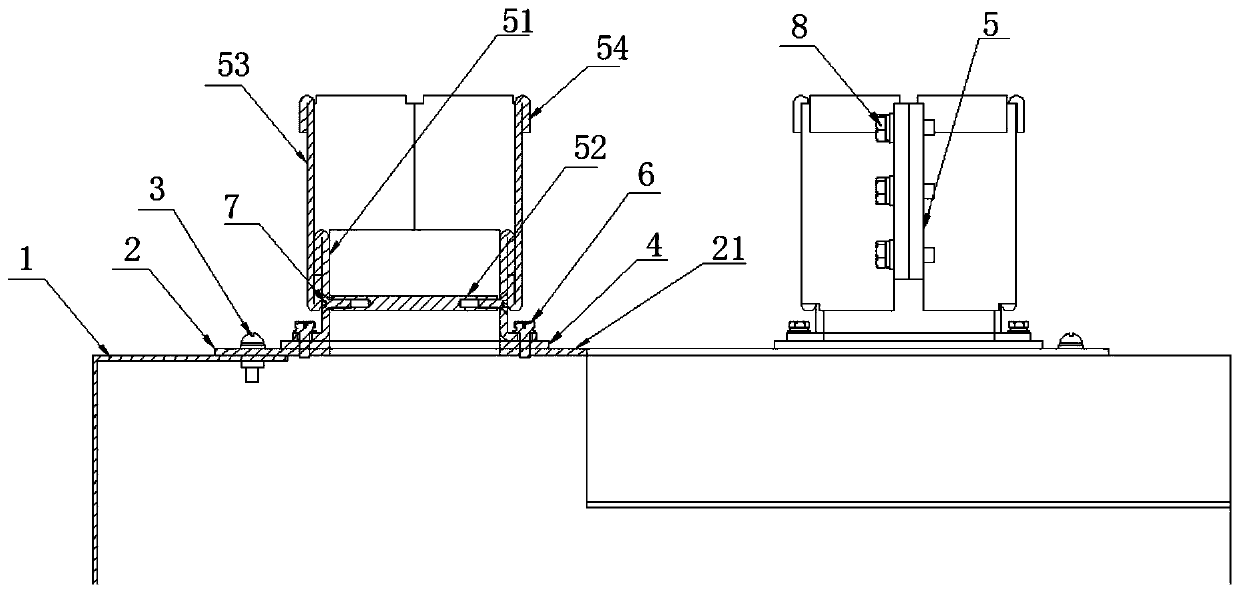 Top wire incoming mechanism of nuclear power high-temperature reactor cabinet