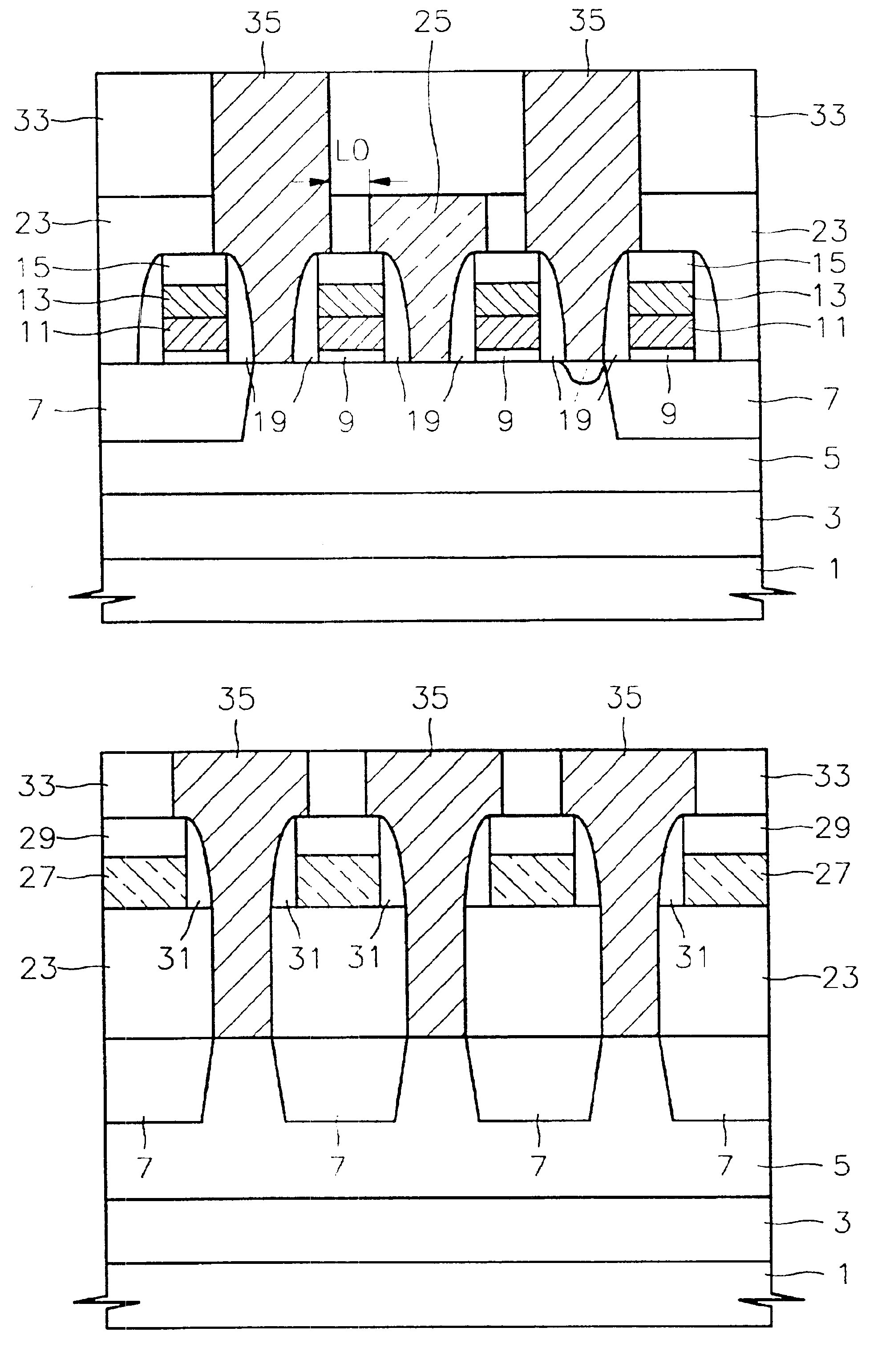 Semiconductor memory device having self-aligned contacts and method of fabricating the same