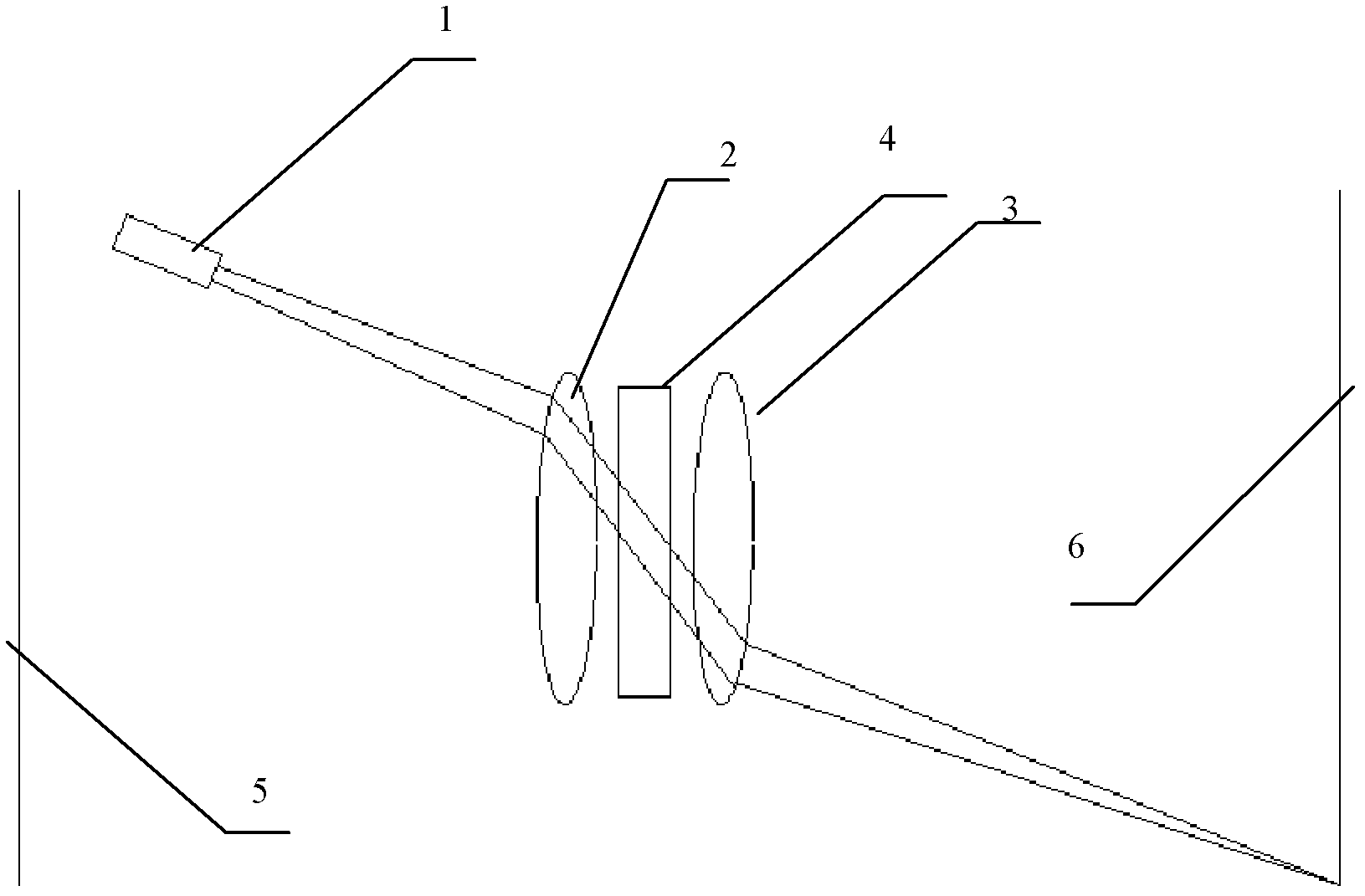 Oblique incident laser particle analyzer