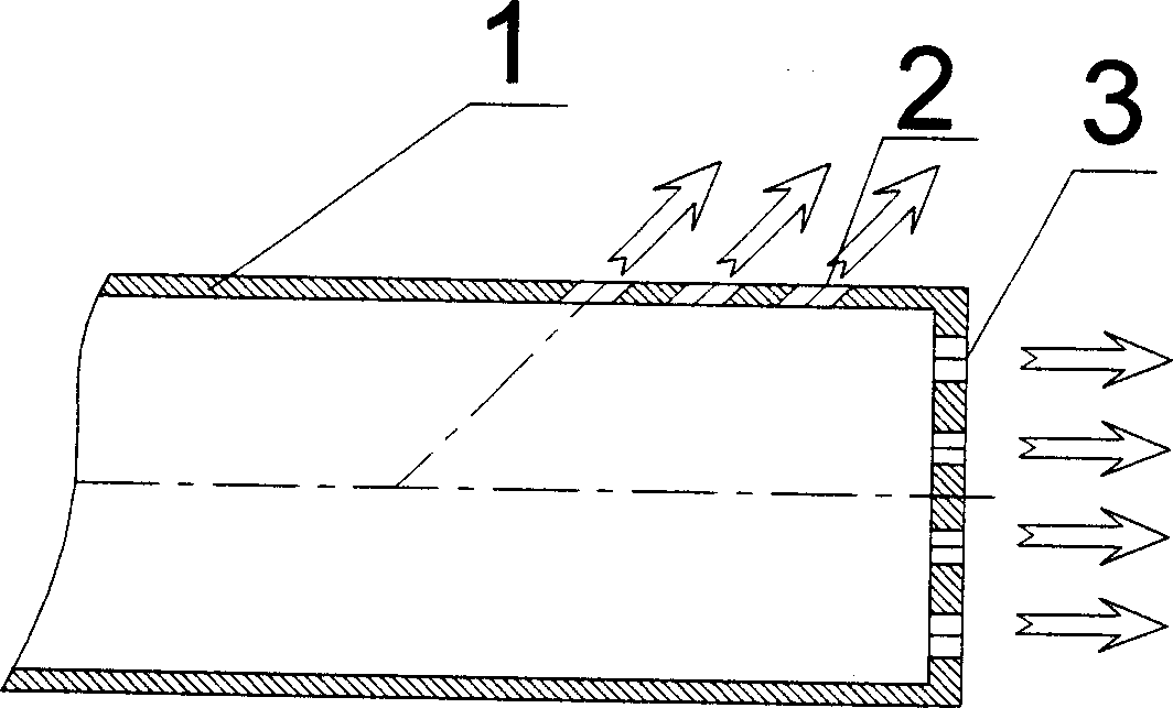 Natural gas re-burning nozzle for coal boiler