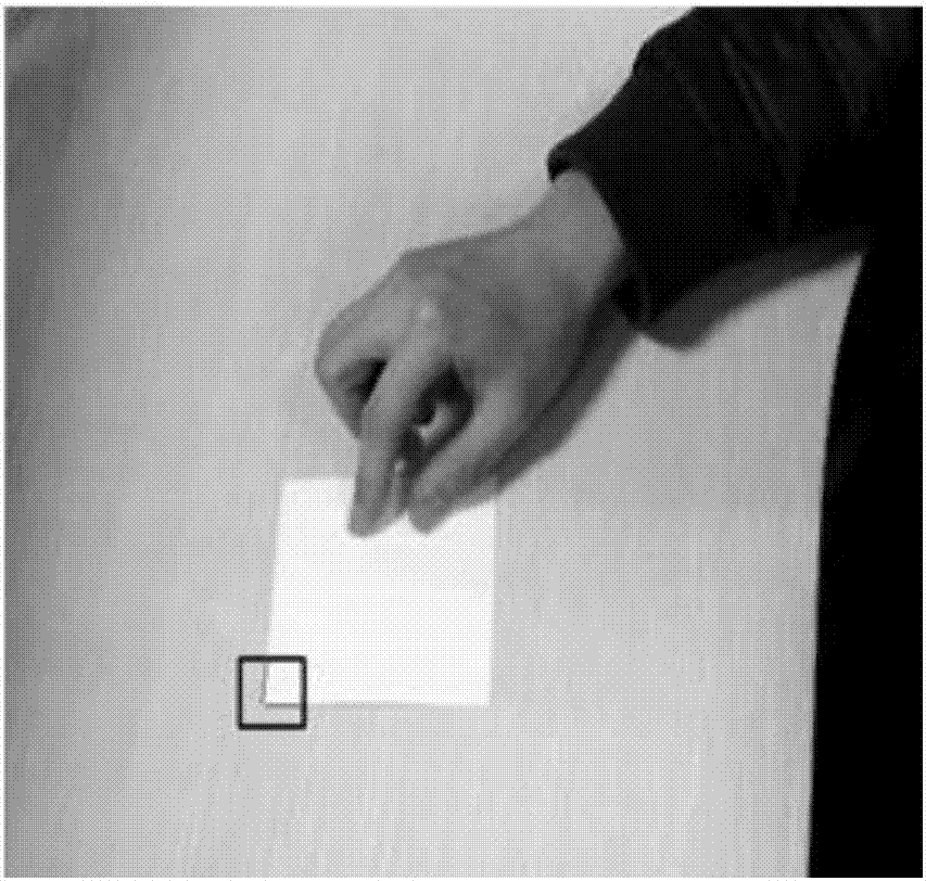 Visual tracking algorithm taking paper as object