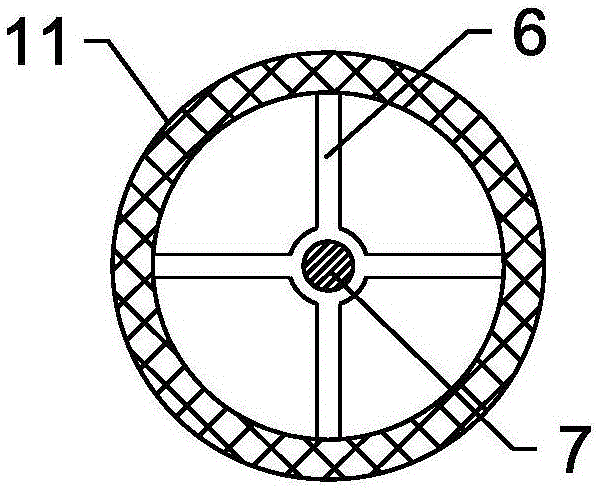 Uniform stirring device for contaminated soil remediation