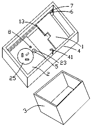 Antitheft electric socket equipped with lockset