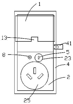 Antitheft electric socket equipped with lockset