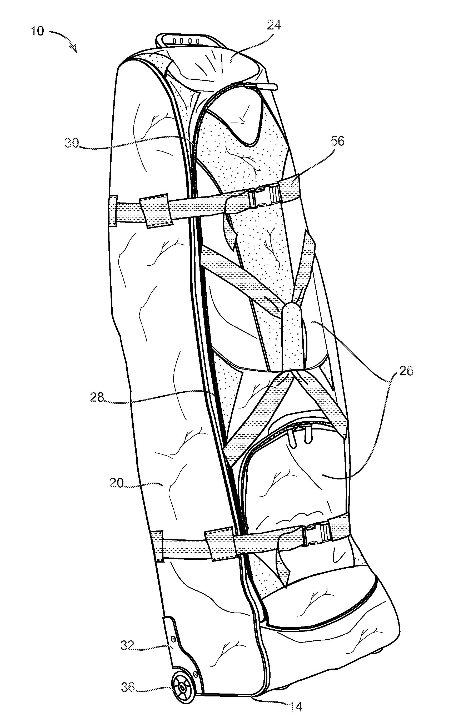 Travel Bag Having Collapsible End Wall