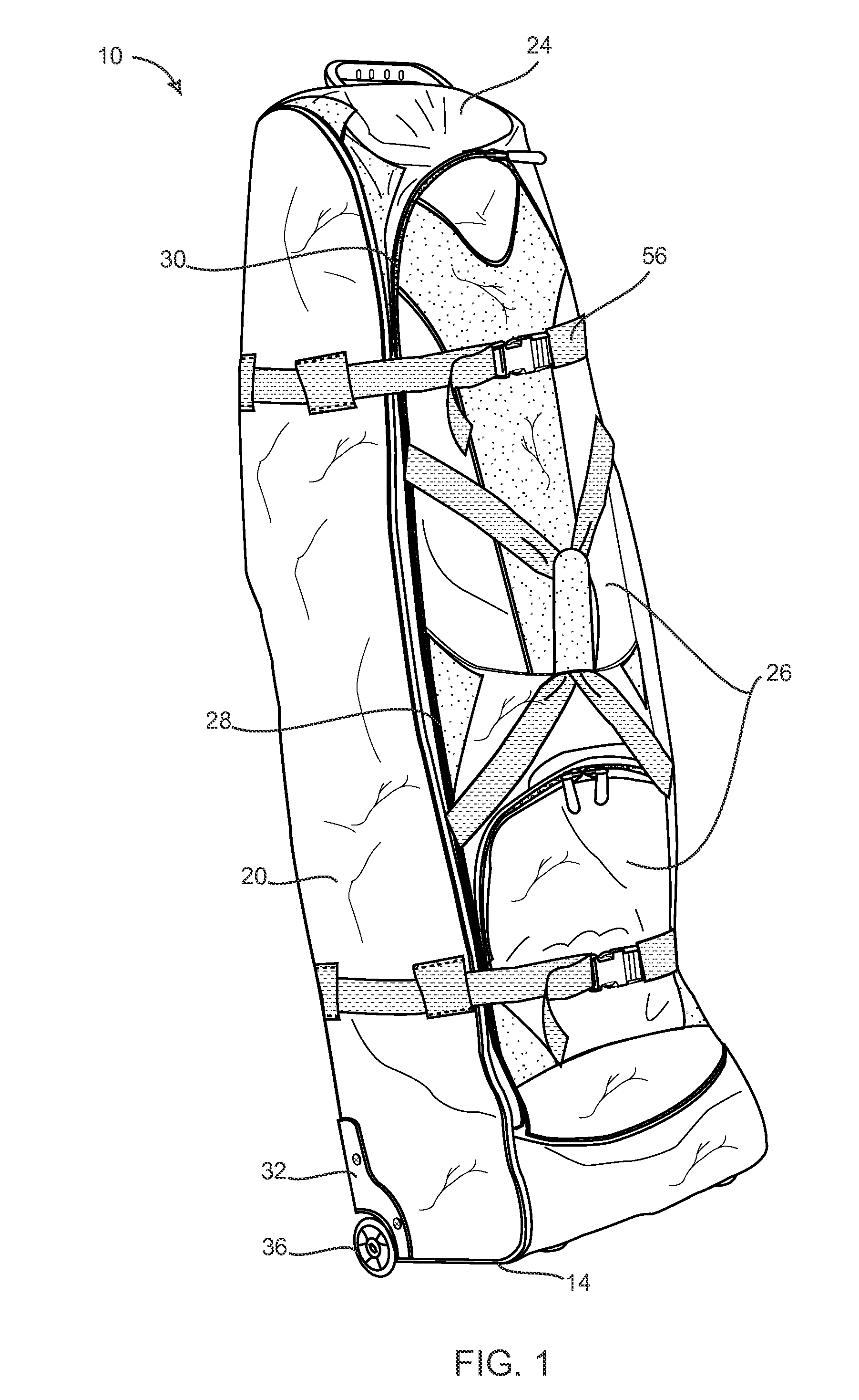 Travel Bag Having Collapsible End Wall