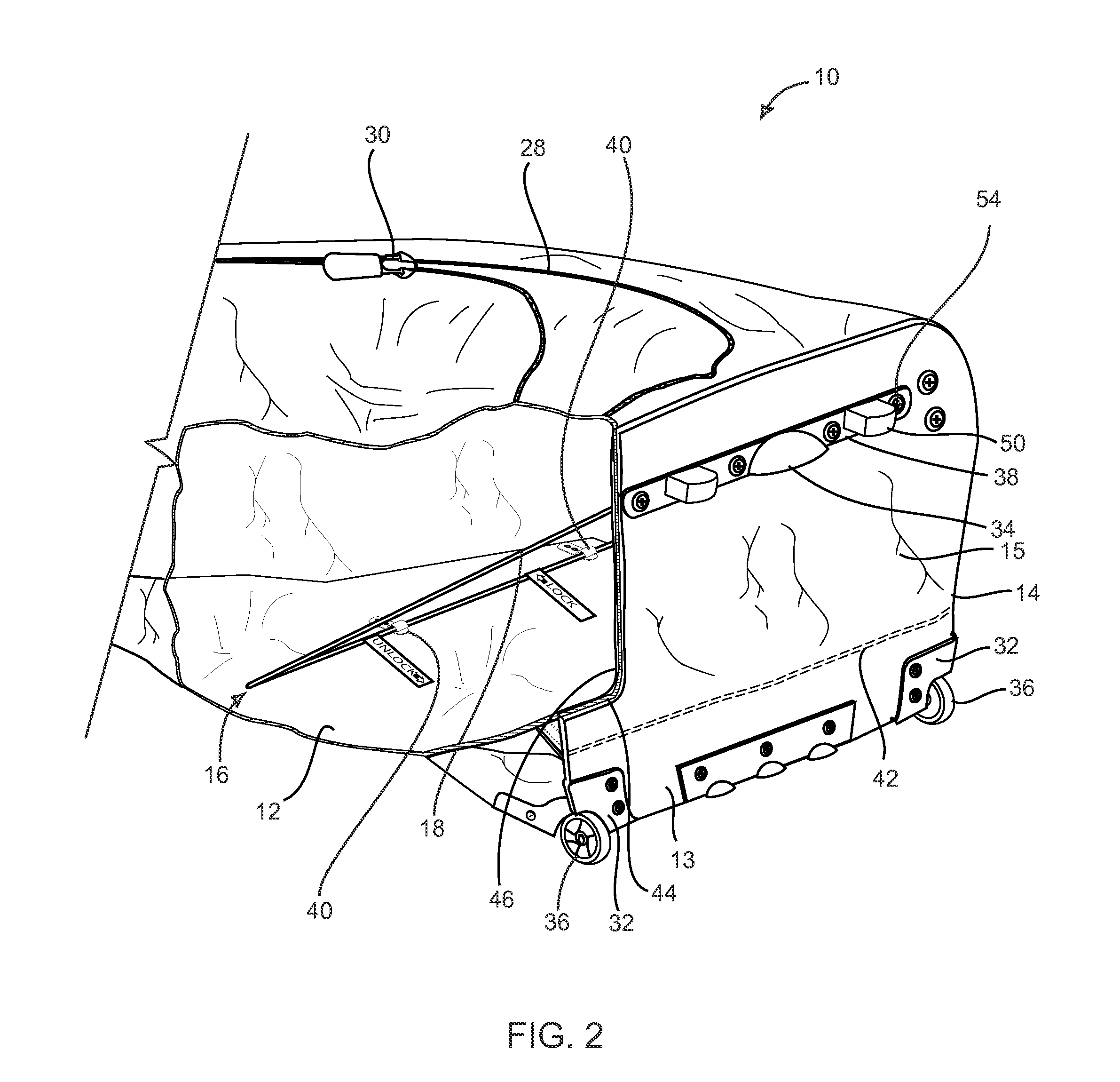 Travel Bag Having Collapsible End Wall