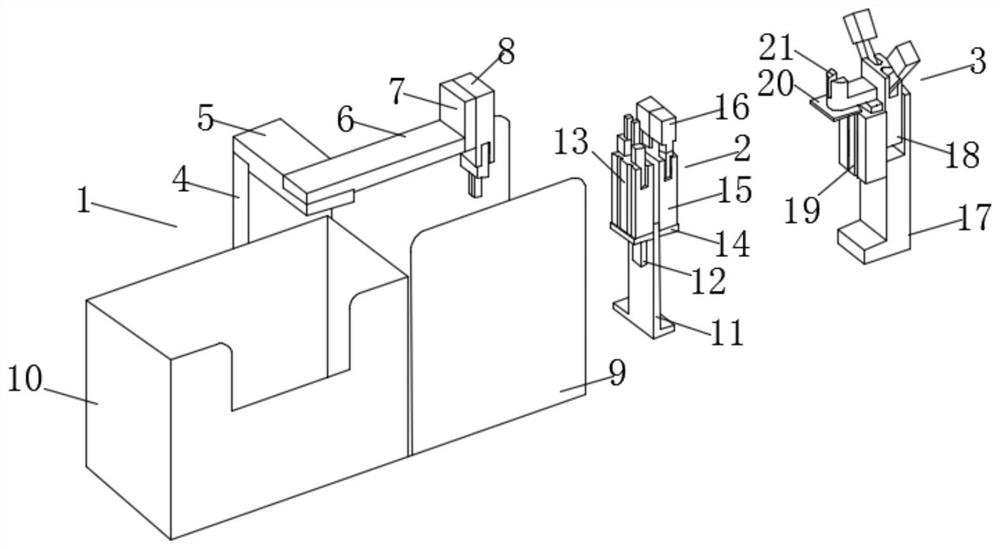 Sorting and sorting feeding structure and working method of double-line bag