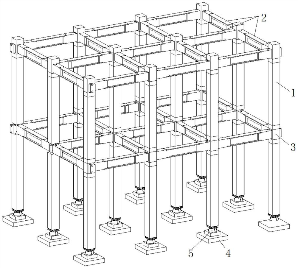 High-energy-consumption wood frame structure system