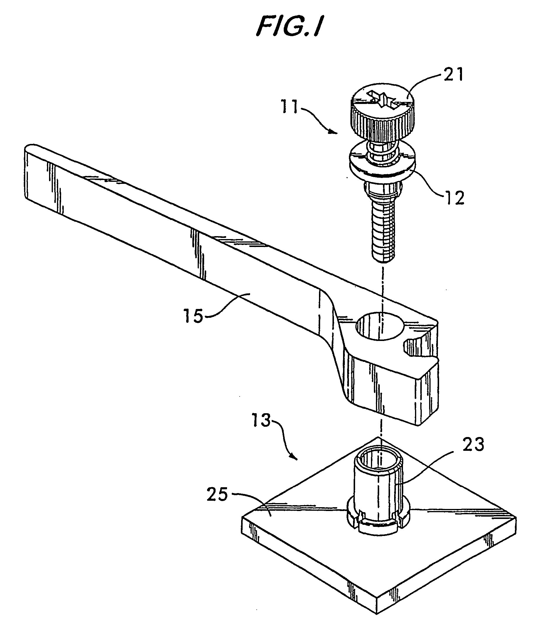 Two-part snap-together panel fastener