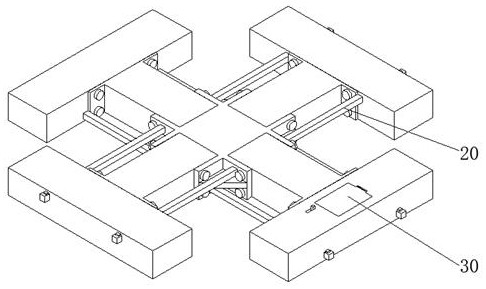 Steel structure frame type tower crane foundation