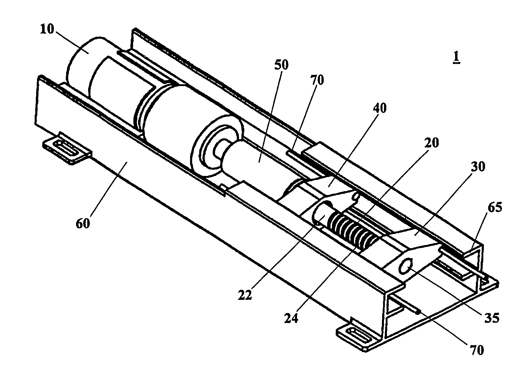 Operating mechanism for a parking brake