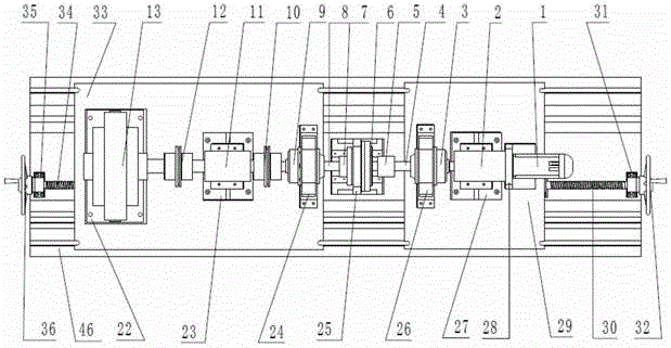 Measuring instrument for comprehensive performances of RV (rot-vector) reducer