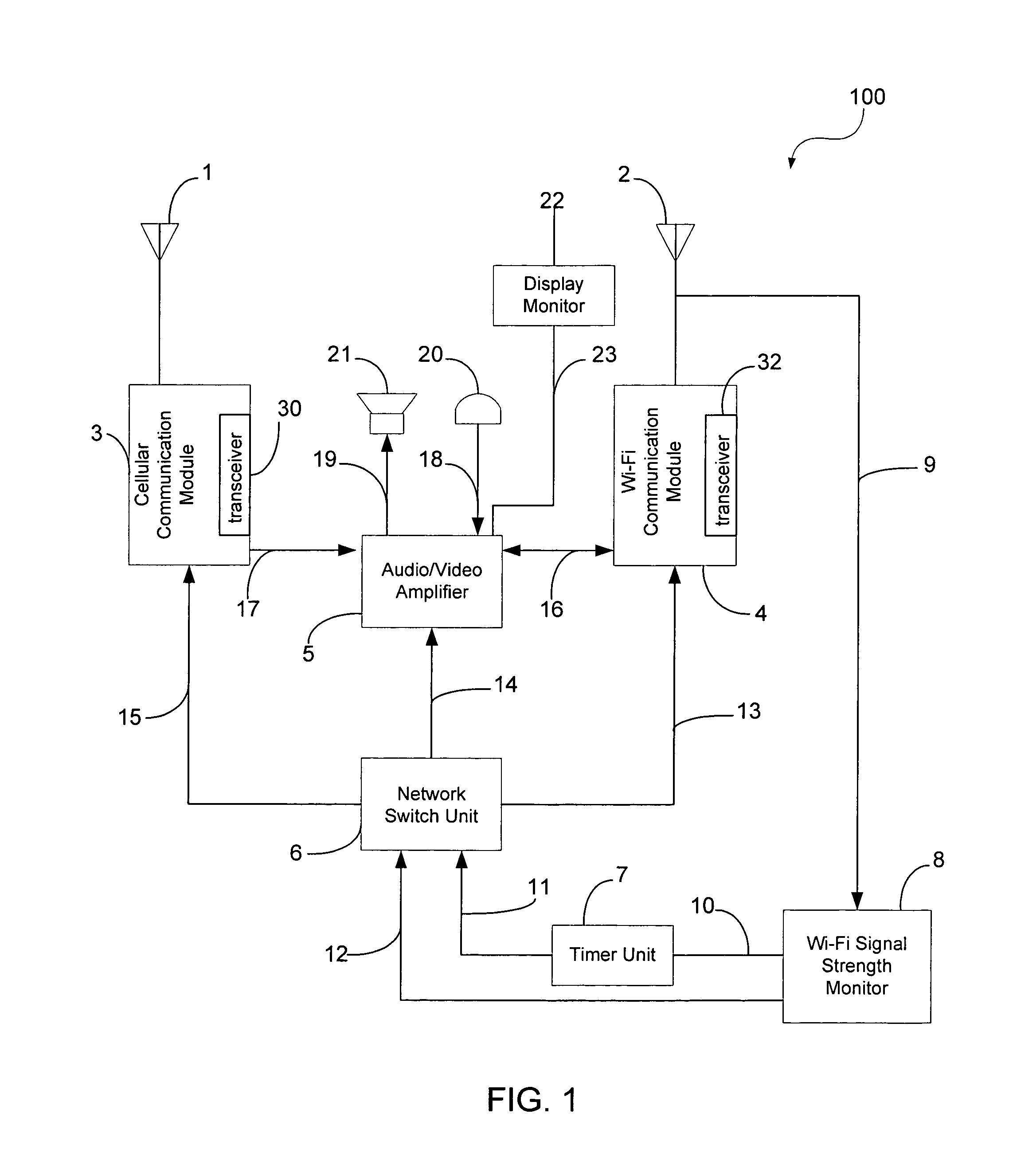 Telephone with automatic switching between cellular and VoIP networks