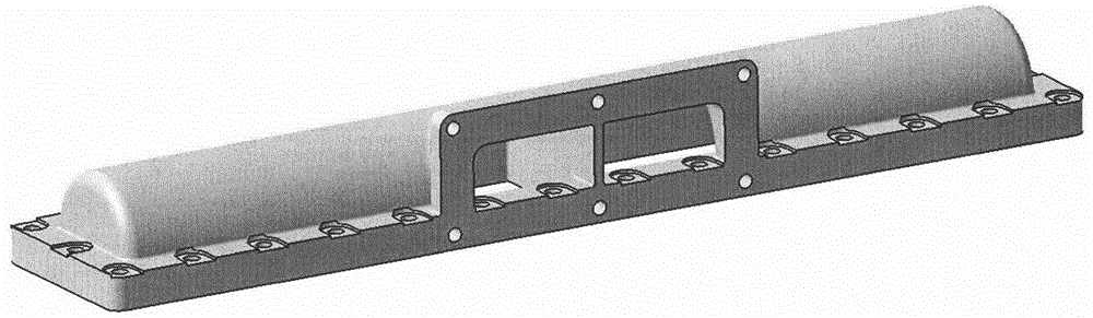 An intake pipe with an integrated intercooler