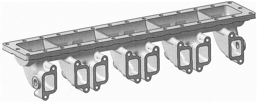 An intake pipe with an integrated intercooler