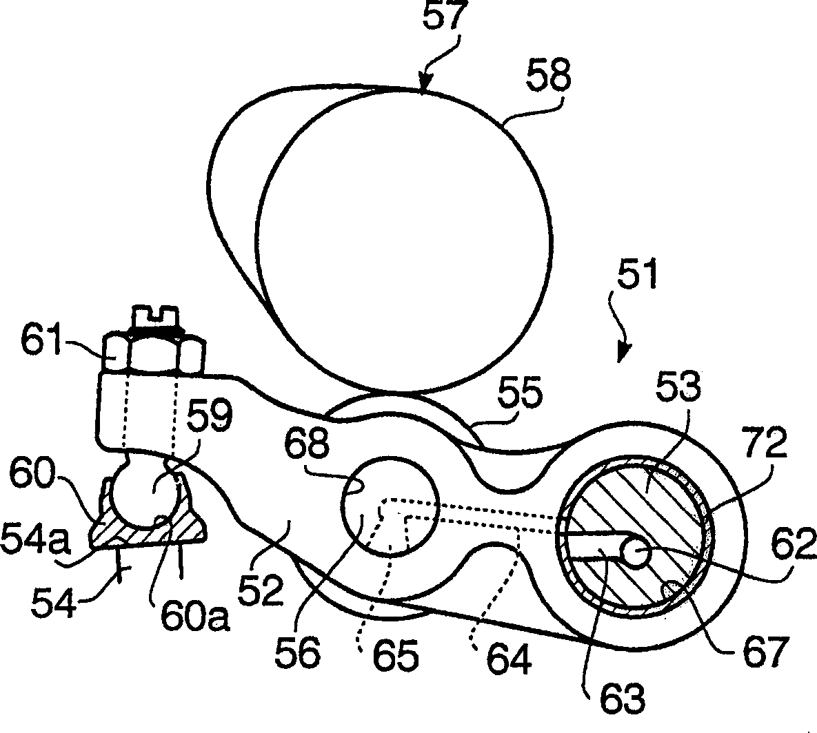 Rocker arm of IC engine