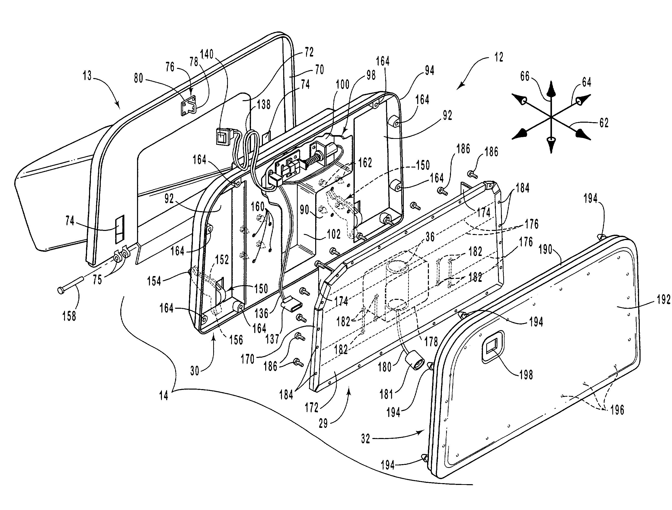 Glove compartment airbag system