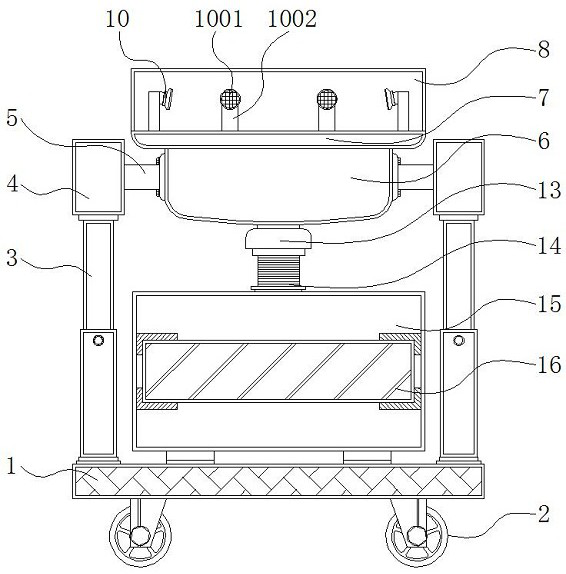 Convenient-to-move intelligent hair washing machine with anti-blocking structure