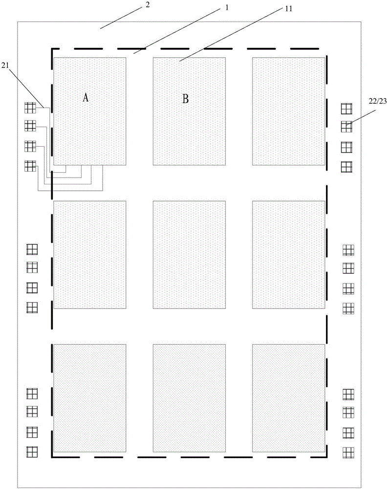 Panel and testing method of same