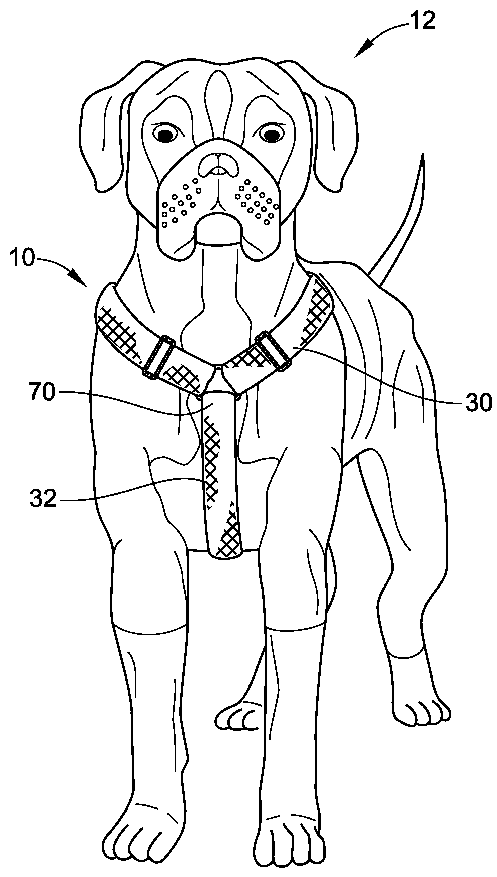 Pet calming harness and coat