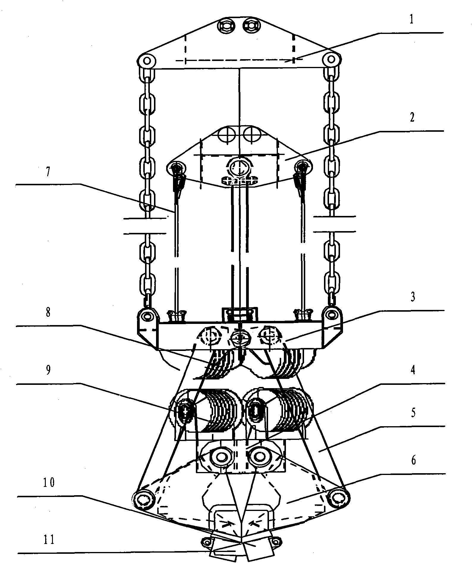 Underwater salvage grab bucket