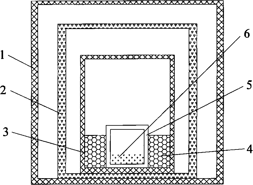 Microwave auxiliary thermal treatment method for ceramic fibre and thermal insulation body structure