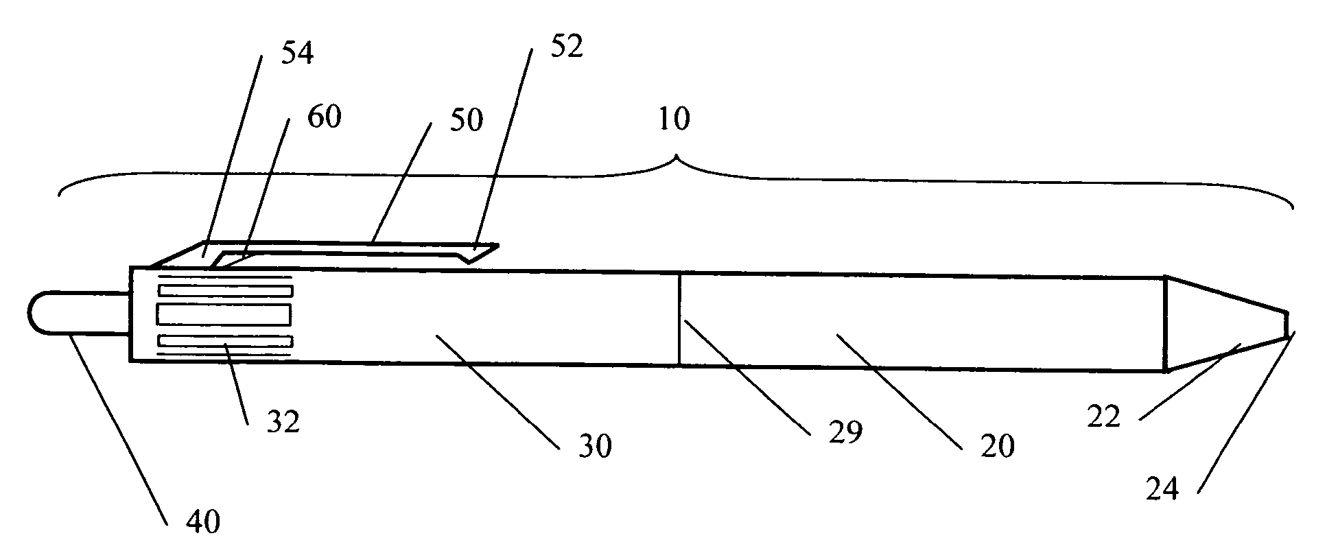 Letter opening stylus and writing instrument with pocket clip