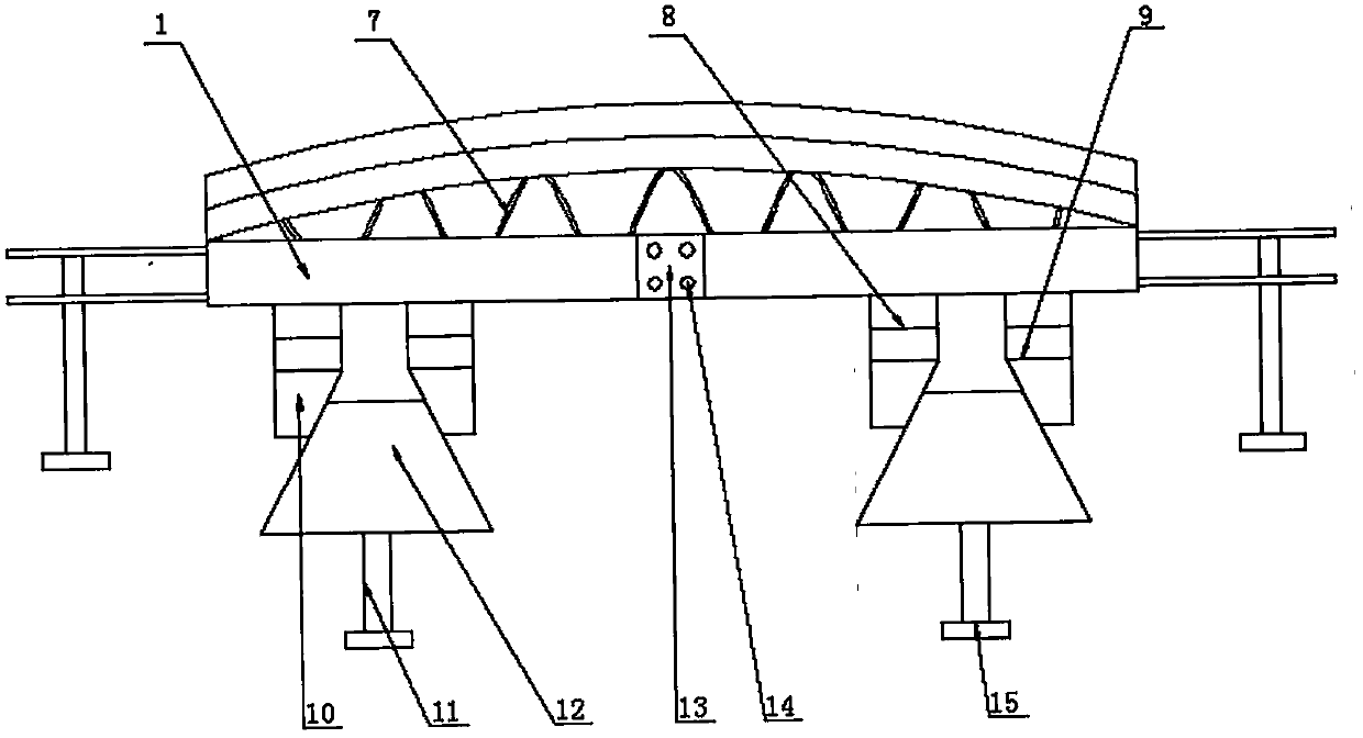 Automobile front anti-collision beam device