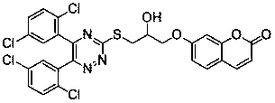 A kind of 1,2,4-triazine-coumarin type compound and its preparation method and application