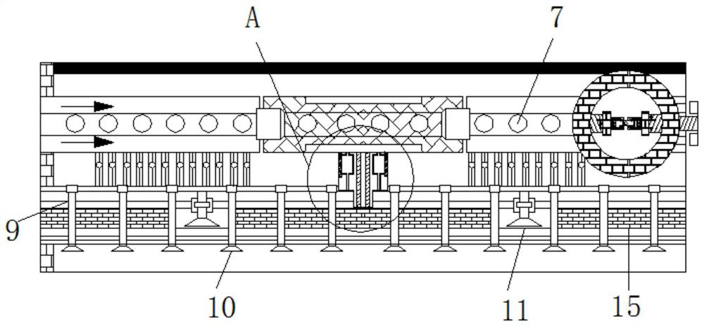 Ironing and stretching auxiliary equipment used after garment fabric manufacturing