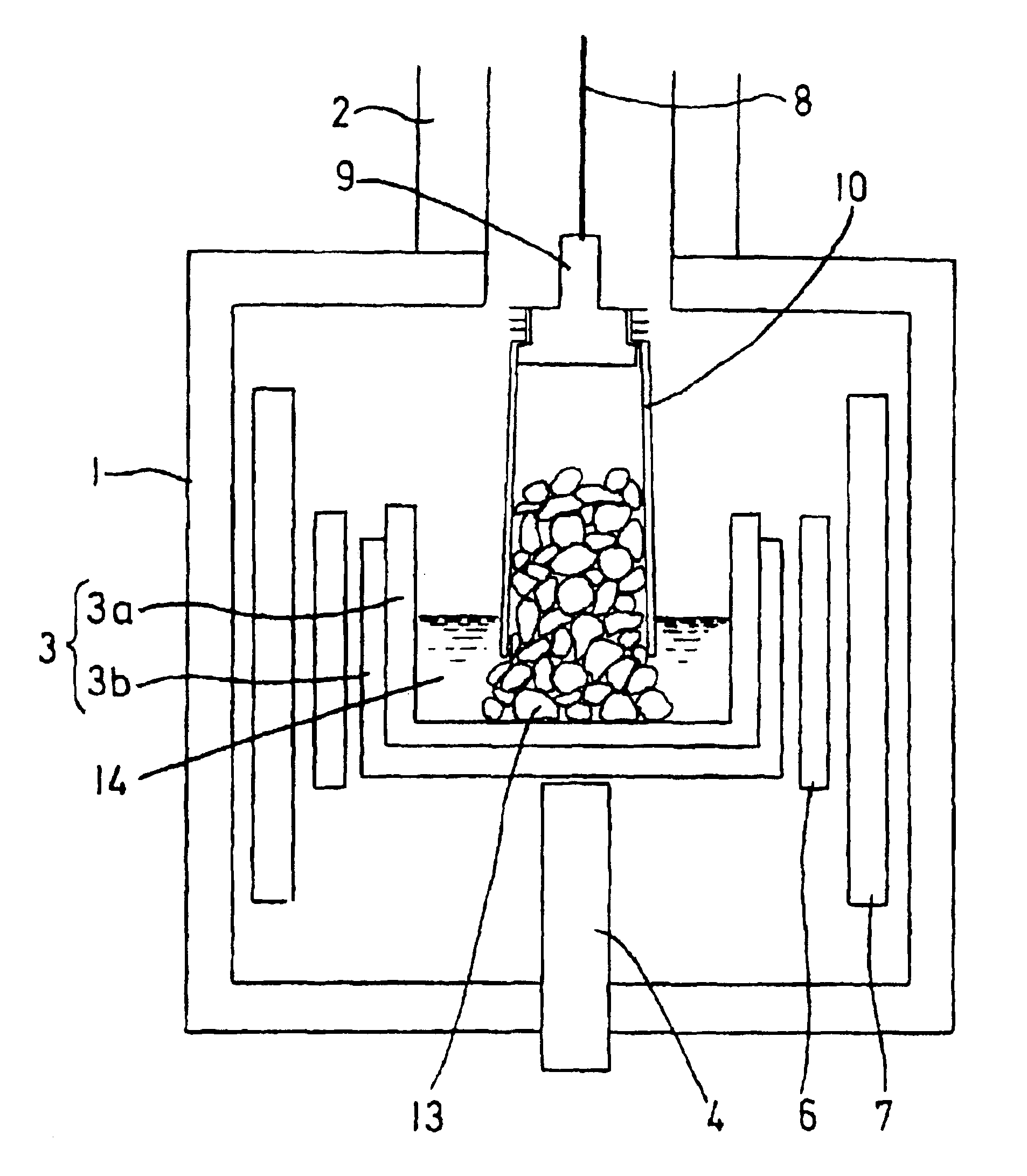 CZ raw material supply method