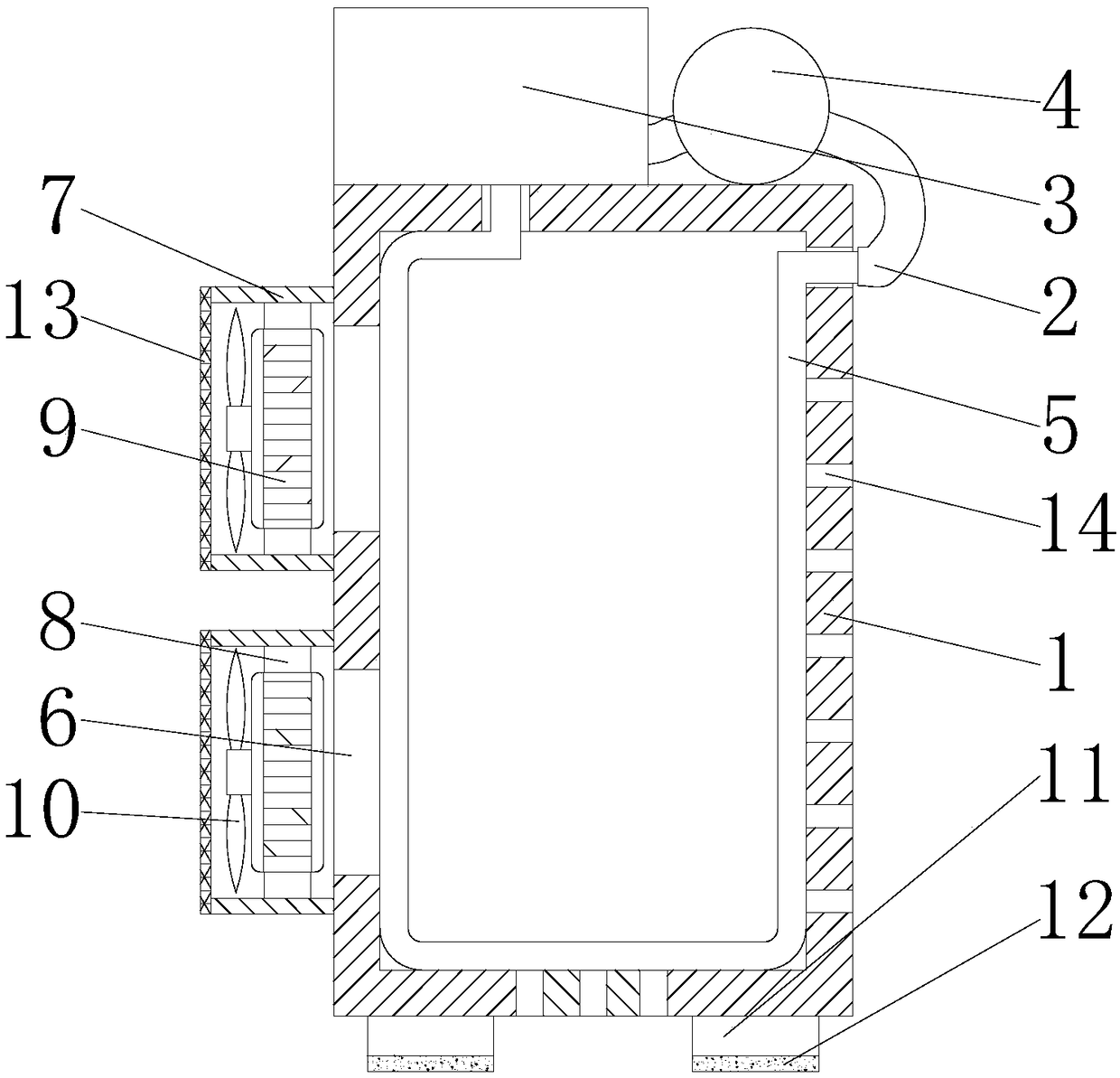 Measuring equipment with good heat dissipation effect