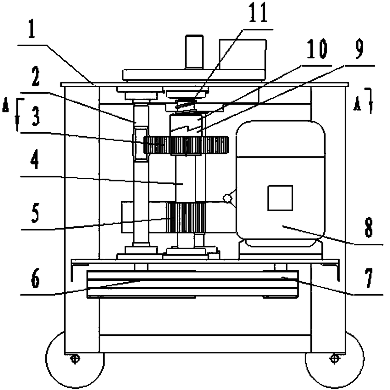 Steel bar bending hoop bending machine with numerical control belt pressure clutch and semicircular gear