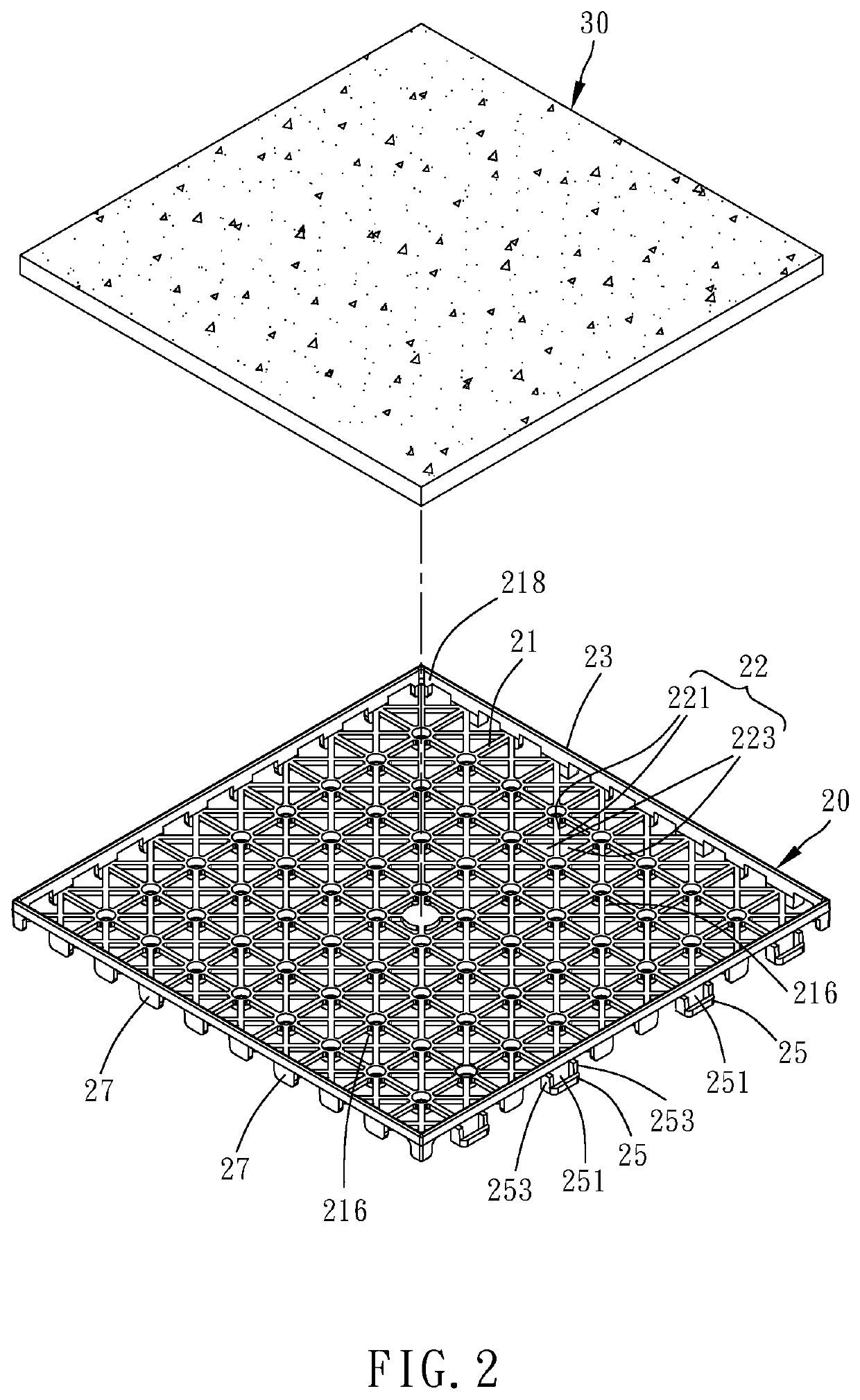 Floor mat with damp-proof effect