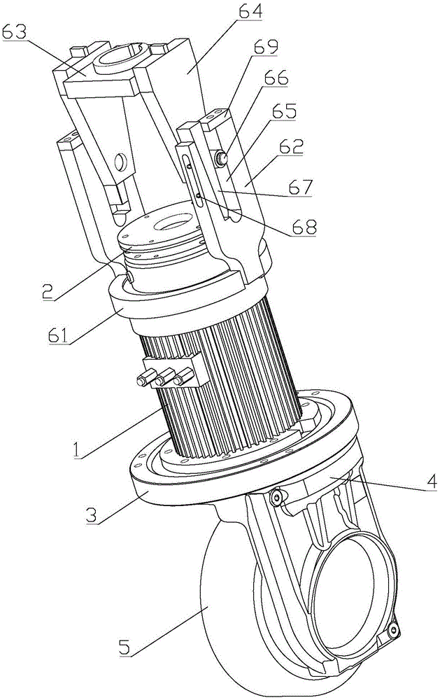 Forklift steering system with shifting fork floating mechanism