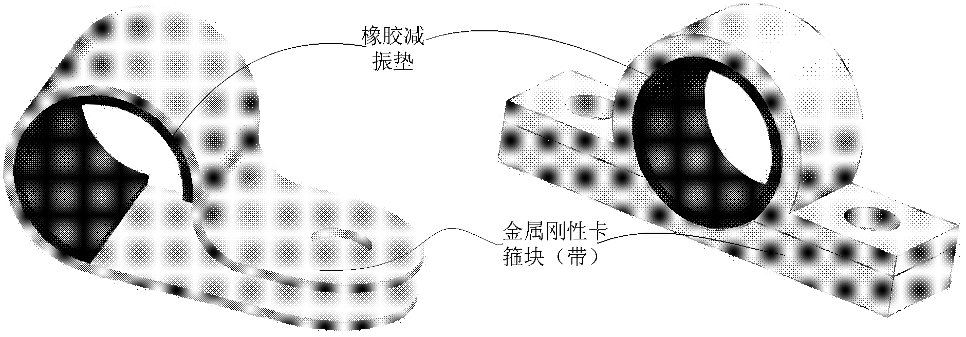 Hoop for airplane hydraulic pipeline and design method thereof