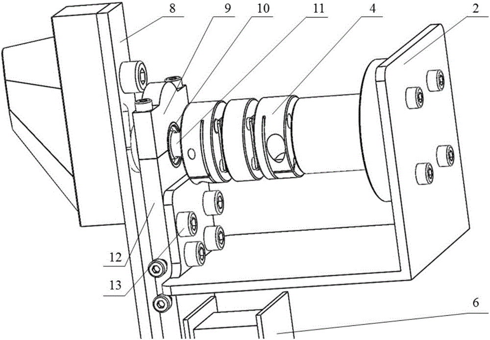 Jet-vane simple load simulation and testing device for thrust vector engine