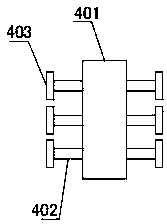 Device for maintaining suspended stretch-across section of building