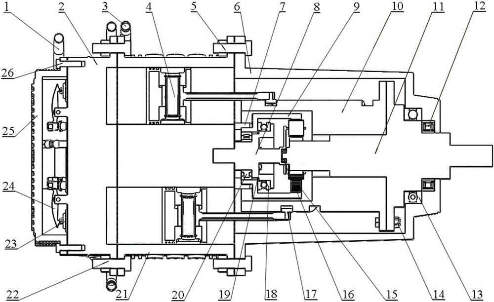 Cylinder cam engine without bent axle