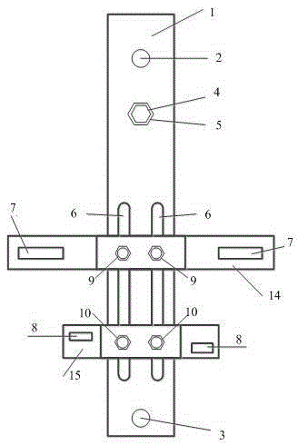 Electric energy meter hanging support with plugging type conjunction box