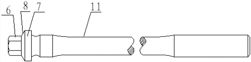 Turning machining method of flange bolt as well as positioning and clamping device for same