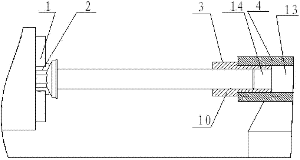 Turning machining method of flange bolt as well as positioning and clamping device for same