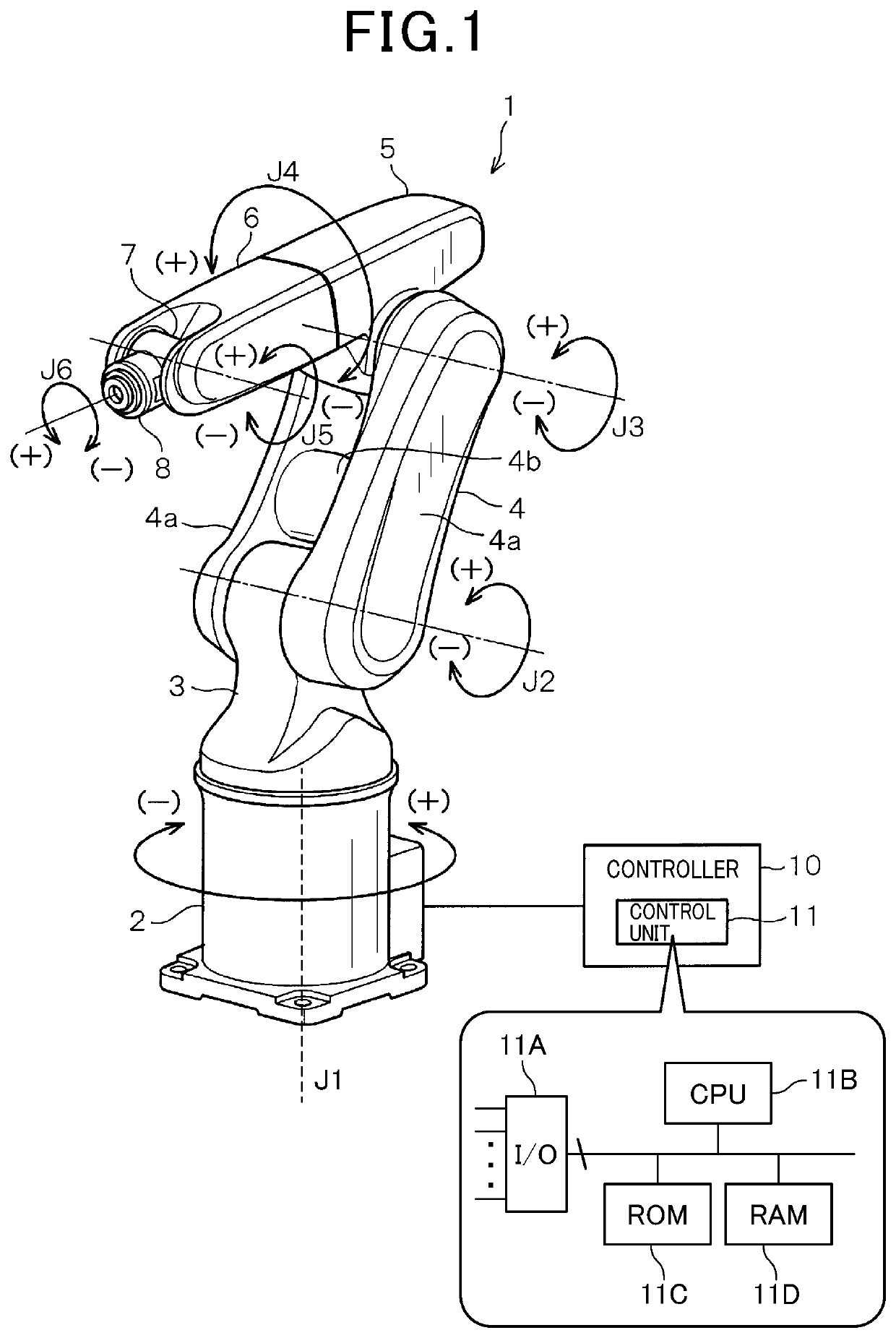 Method and apparatus for correcting motions of robot