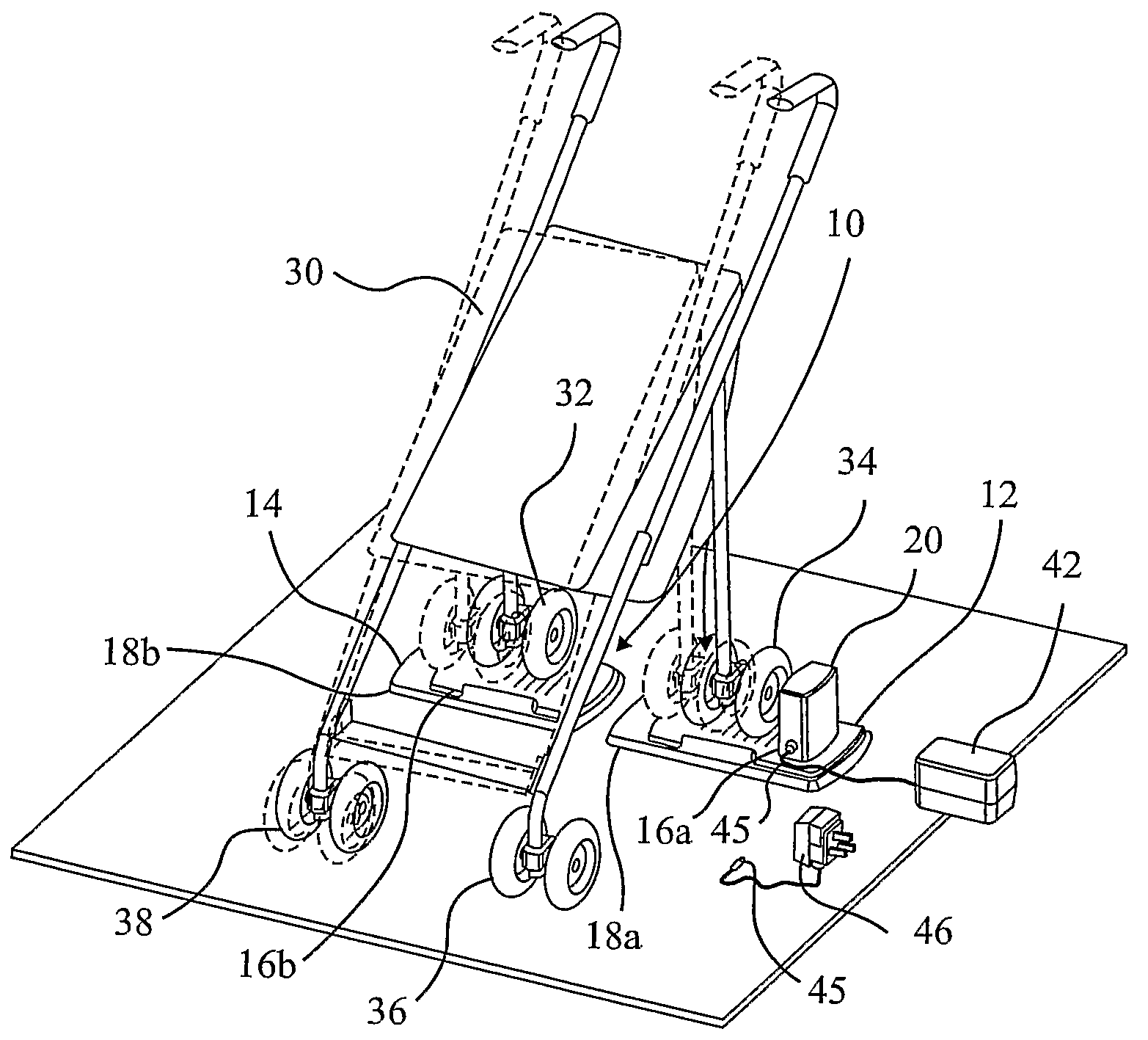 Infant Stroller Rocking Device