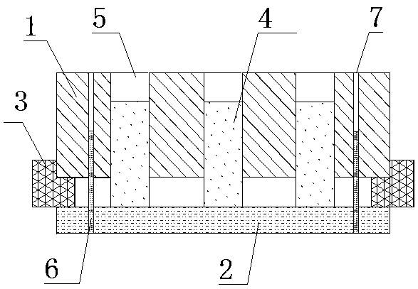 Method for preparing pavement combination pasting block