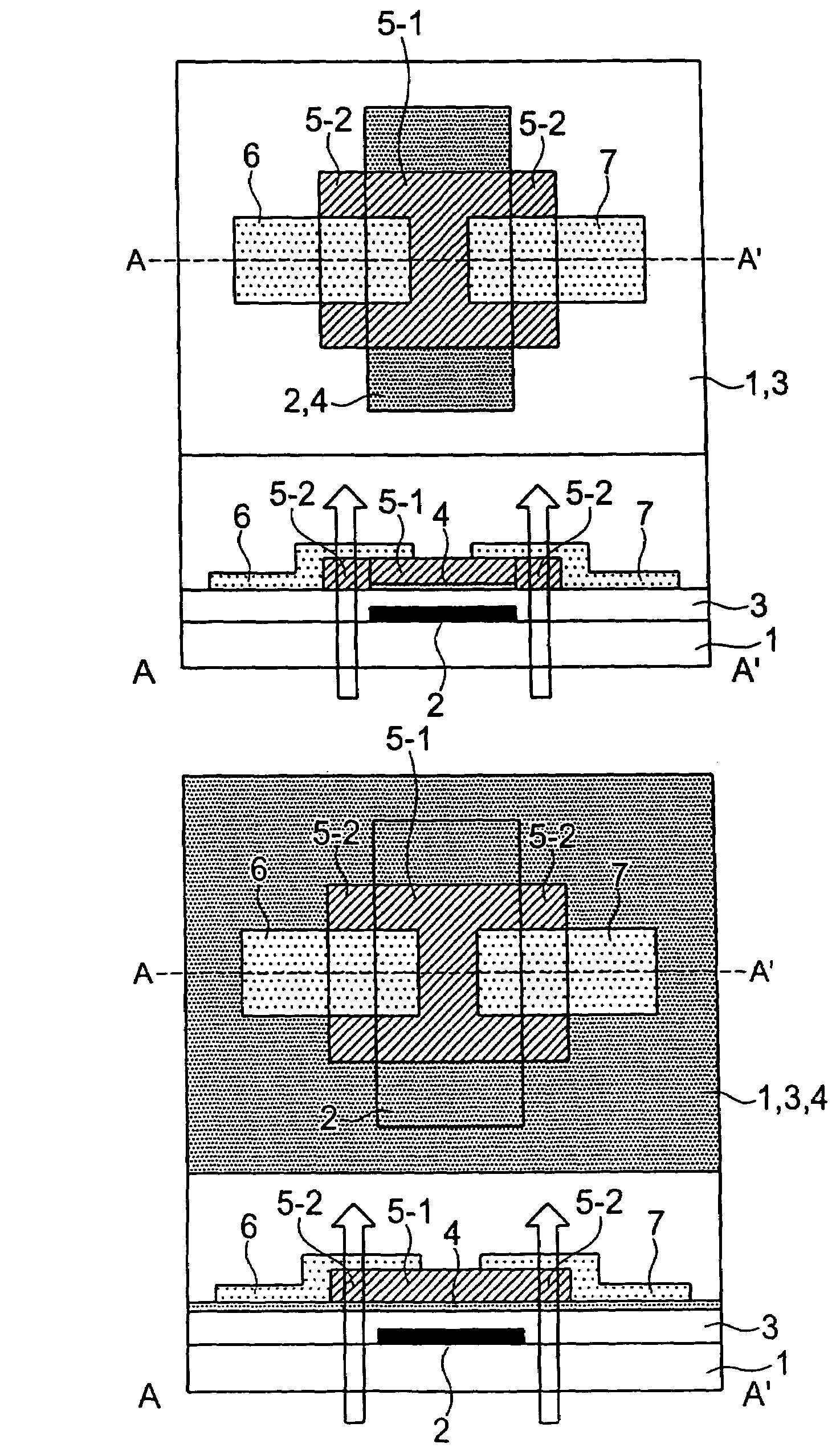 Thin film transistor, display device and their production