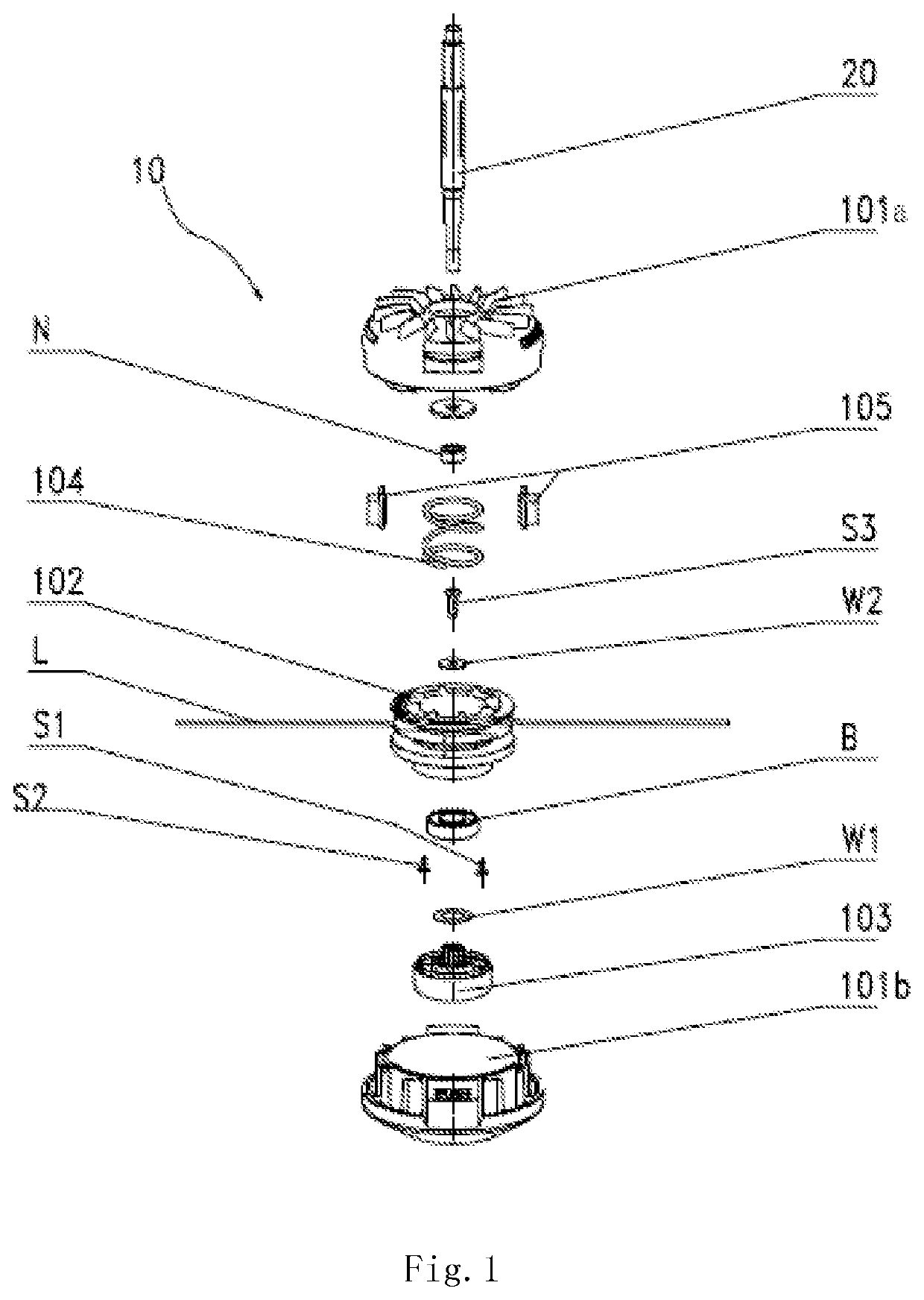 Cutting head of a grass trimmer